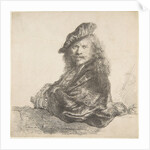 Self-Portrait, Leaning on a Stone Wall, 1639 by Rembrandt Harmensz van Rijn