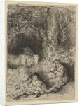 The Sleeping Herdsman, ca. 1644 by Rembrandt Harmensz van Rijn