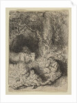 The Sleeping Herdsman, ca. 1644 by Rembrandt Harmensz van Rijn