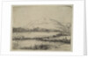 Canal with an Angler and Two Swans, 1650 by Rembrandt Harmensz van Rijn