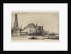 Cottage and Boundary Post on the Spaarndammerdijk, ca. 1650 by Rembrandt Harmensz van Rijn