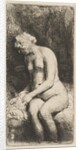 Woman Bathing Her Feet at a Brook, 1658 by Rembrandt Harmensz van Rijn