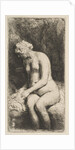 Woman Bathing Her Feet at a Brook, 1658 by Rembrandt Harmensz van Rijn
