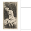 Woman Bathing Her Feet at a Brook, 1658 by Rembrandt Harmensz van Rijn