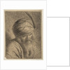 Bust of a Man in a Feathered Turban and Long Beard by Circle of Rembrandt