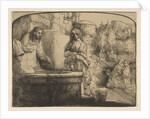 Christ and the Woman of Samaria: an Arched Print, 1658 by Rembrandt Harmensz van Rijn