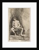 Nude Man Seated before a Curtain, 1646 by Rembrandt Harmensz van Rijn