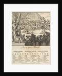Paye qui Tombe: Die eerst valt betaelt de Speelman, die laest, de Koste by Romeyn de Hooghe