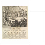 Paye qui Tombe: Die eerst valt betaelt de Speelman, die laest, de Koste by Romeyn de Hooghe