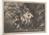 Satyr family, on the move, 18th Century by Salomon Gessner