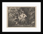 Satyr family, on the move, 18th Century by Salomon Gessner