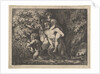 Satyr family, on the move, 18th Century by Salomon Gessner