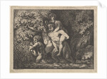 Satyr family, on the move, 18th Century by Salomon Gessner