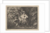 Satyr family, on the move, 18th Century by Salomon Gessner