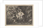Satyr family, on the move, 18th Century by Salomon Gessner