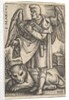Plate 2: Saint Mark, his head turned in profile to the left, with an open book in his righ…, 1541 by Sebald Beham