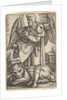Plate 2: Saint Mark, his head turned in profile to the left, with an open book in his righ…, 1541 by Sebald Beham