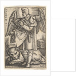 Plate 2: Saint Mark, his head turned in profile to the left, with an open book in his righ…, 1541 by Sebald Beham