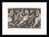 Horizontal Panel with an Eagle Flanked by Two Genii, 1544 by Sebald Beham