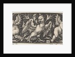 Horizontal Panel with an Eagle Flanked by Two Genii, 1544 by Sebald Beham