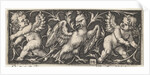Horizontal Panel with an Eagle Flanked by Two Genii, 1544 by Sebald Beham