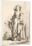 Femme de Naples, from Recueil de diverses fig.res étrangeres Inventées par F. Bouc…, 18th century by Simon François Ravenet
