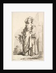 Femme de Naples, from Recueil de diverses fig.res étrangeres Inventées par F. Bouc…, 18th century by Simon François Ravenet