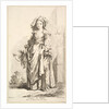 Femme de Naples, from Recueil de diverses fig.res étrangeres Inventées par F. Bouc…, 18th century by Simon François Ravenet
