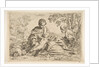 Rest on the flight into Egypt, Mary holding the infant Christ with St. Joseph …, ca.1640 or after by Unknown