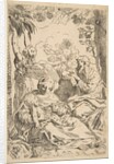Repose in Egypt, Holy Family seated while an angel pulls at tree branche…, ca. 1637-1639 or after by Unknown