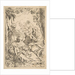 Repose in Egypt, Holy Family seated while an angel pulls at tree branche…, ca. 1637-1639 or after by Unknown