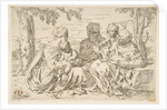 Holy Family with Saint Elizabeth and Saint John the Baptist, ca. 1639 by Simone Cantarini
