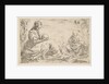 Rest on the flight into Egypt, Mary holding and looking at the infant Christ while St…., ca. 1637 by Simone Cantarini