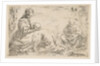 Rest on the flight into Egypt, Mary holding and looking at the infant Christ while St…., ca. 1637 by Simone Cantarini