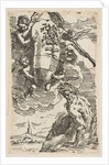Allegory of the Foglia River with the city of Pesaro's coat of arms, frontispiece for …, ca. 1639 by Simone Cantarini
