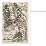 Allegory of the Foglia River with the city of Pesaro's coat of arms, frontispiece for …, ca. 1639 by Simone Cantarini
