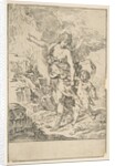 A guardian angel walking with a child, ca. 1640 by Simone Cantarini