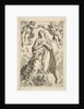 The Virgin being crowned by two angels, copy after Cantarini, 17th century by Unknown