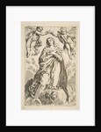 The Virgin being crowned by two angels, copy after Cantarini, 17th century by Unknown