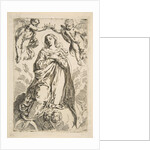 The Virgin being crowned by two angels, copy after Cantarini, 17th century by Unknown