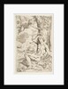 Saint Sebastian pierced with arrows and tied to a tree, copy after Cantarini, ca. 1639 or after by Unknown