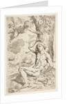 Saint Sebastian pierced with arrows and tied to a tree, copy after Cantarini, ca. 1639 or after by Unknown