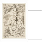Saint Sebastian pierced with arrows and tied to a tree, copy after Cantarini, ca. 1639 or after by Unknown
