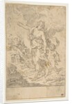 A guardian angel walking with a child, ca. 1640 by Simone Cantarini