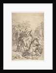 Saint Benedict exorcising a demon, ca. 1637-1639 by Simone Cantarini