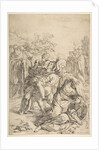 Saint Benedict exorcising a demon, ca. 1637-1639 by Simone Cantarini