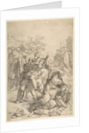 Saint Benedict exorcising a demon, ca. 1637-1639 by Simone Cantarini