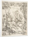 The Holy Family resting on their flight into Egypt, ca. 1637-1639 by Simone Cantarini