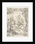 The Holy Family resting on their flight into Egypt, ca. 1637-1639 by Simone Cantarini