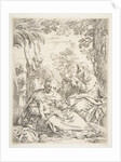 The Holy Family resting on their flight into Egypt, ca. 1637-1639 by Simone Cantarini